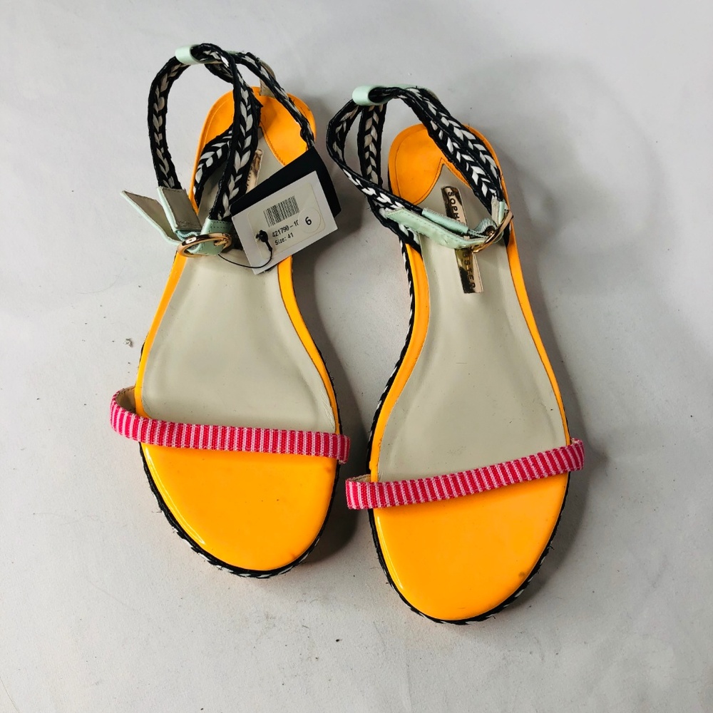 Sophia Webster Strappy Sandals Mixed Print Braided - Picture 2 of 7